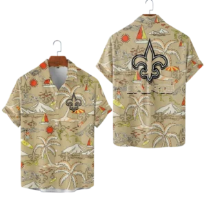 New Orleans Saints Hawaiian Shirt Premium Material Options 2027 Limited Premium Crinkle Textured