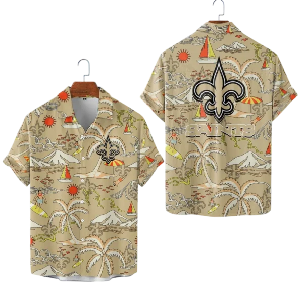 New Orleans Saints Hawaiian Shirt Premium Material Options 2027 Limited Premium Crinkle Textured