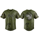 New York Mets Baseball Jersey x Bass Fishing New Limited Premium