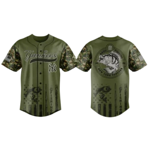 New York Yankees Baseball Jersey x Bass Fishing New Limited Premium