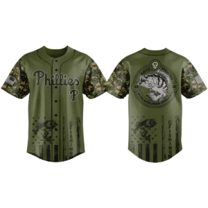 Philadelphia Phillies Baseball Jersey x Bass Fishing New Limited Premium