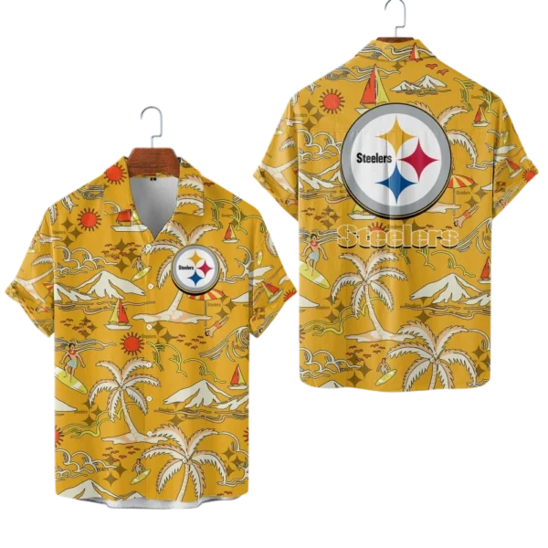 Pittsburgh Steelers Hawaiian Shirt Premium Material Options 2027 Limited Premium Crinkle Textured