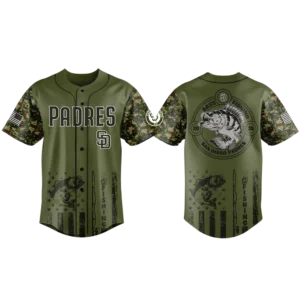 San Diego Padres Baseball Jersey x Bass Fishing New Limited Premium