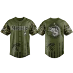 Seattle Mariners Baseball Jersey x Bass Fishing New Limited Premium