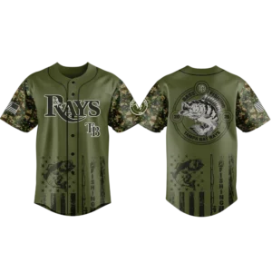 Tampa Bay Rays Baseball Jersey x Bass Fishing New Limited Premium