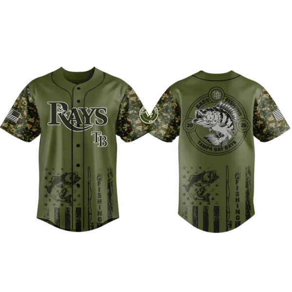 Tampa Bay Rays Baseball Jersey x Bass Fishing New Limited Premium