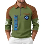 Orlando Magic Men’s Half Zip Pullover Waffle Knit Contrast Color