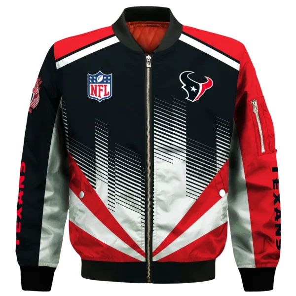 Houston Texans Bomber Jacket All Over Prints Custom Name