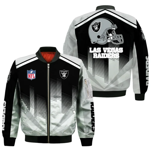 Las Vegas Raiders Bomber Jacket All Over Prints Custom Name