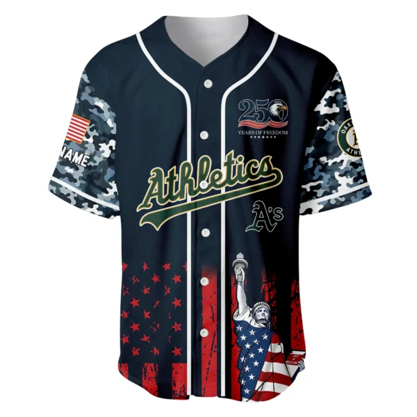 Athletics x 250th Anniversay Baseball Jersey Limited Edition Premium Short Sleeve Personalize Name