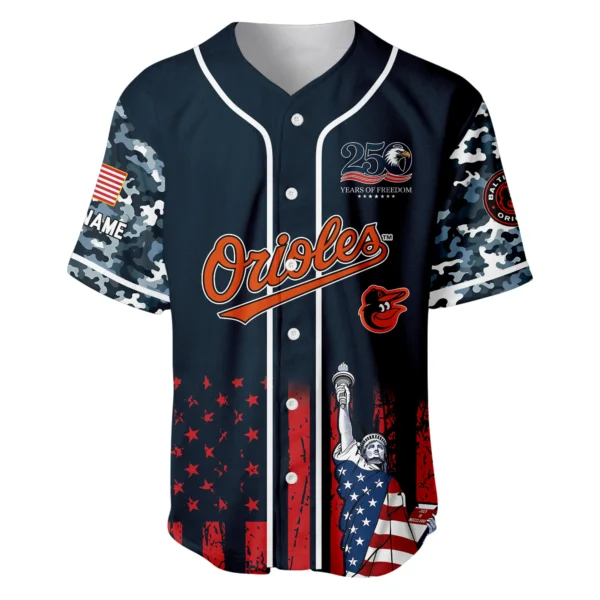 Baltimore Orioles x 250th Anniversay Baseball Jersey Limited Edition Premium Short Sleeve Personalize Name