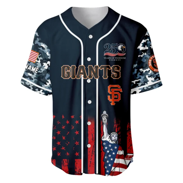 San Francisco Giants x 250th Anniversay Baseball Jersey Limited Edition Premium Short Sleeve Personalize Name