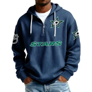 Dallas Stars Men’s Corduroy Quarter Zip Hoodie