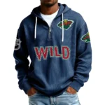 Minnesota Wild Men’s Corduroy Quarter Zip Hoodie