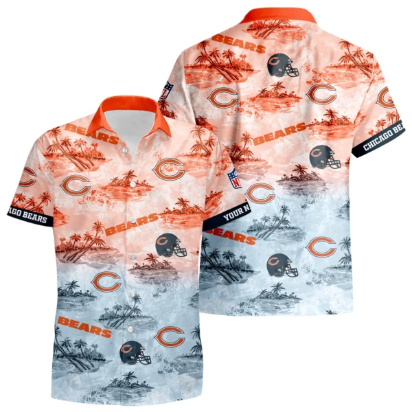 Chicago Bears Hawaiian Shirt 2026 Limited Premium Crinkle Textured Personalize Name