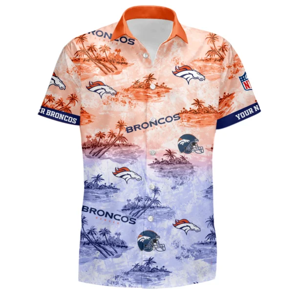 Denver Broncos Hawaiian Shirt 2026 Limited Premium Crinkle Textured Personalize Name