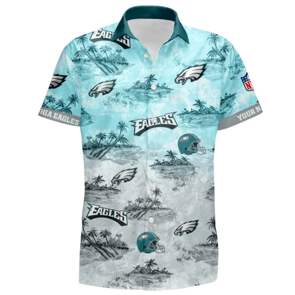 Philadelphia Eagles Hawaiian Shirt 2026 Limited Premium Crinkle Textured Personalize Name