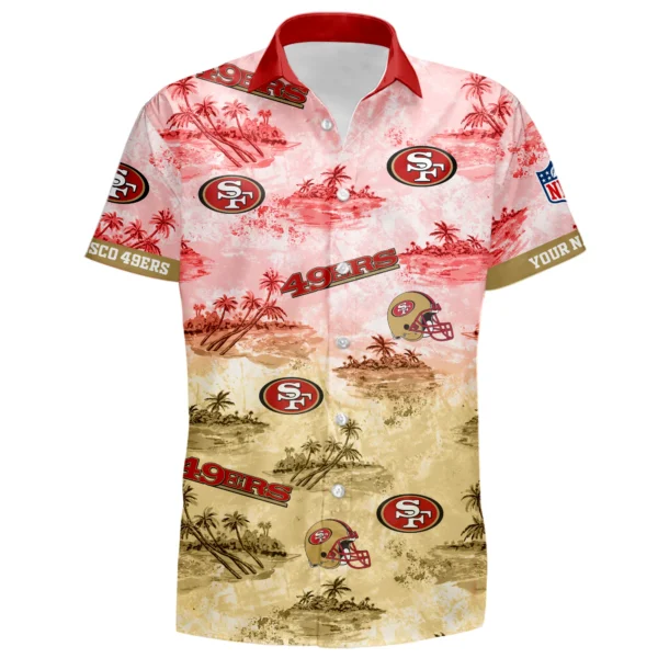 San Francisco 49ers Hawaiian Shirt 2026 Limited Premium Crinkle Textured Personalize Name