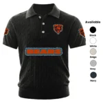 Chicago Bears Men’s Knitted Short Sleeve Polo Shirt