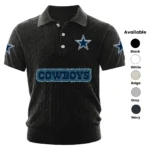 Dallas Cowboys Men’s Knitted Short Sleeve Polo Shirt