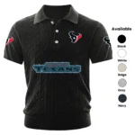Houston Texans Men’s Knitted Short Sleeve Polo Shirt
