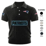 New England Patriots Mens Polo Shirt Knitted Short Sleeve 2027