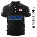 New York Giants Men’s Knitted Short Sleeve Polo Shirt