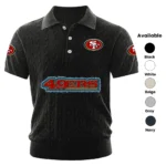 San Francisco 49ers Mens Polo Shirt Knitted Short Sleeve 2027