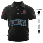 Arizona Diamondbacks Men Polo Shirt Knitted Short Sleeve