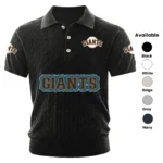 San Francisco Giants Men Polo Shirt Knitted Short Sleeve