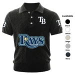 Tampa Bay Rays Men Polo Shirt Knitted Short Sleeve