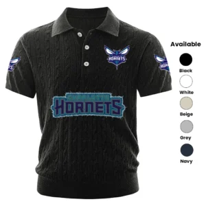 Charlotte Hornets Men’s Polo Shirt Knitted 2027 Limited