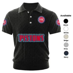 Detroit Pistons Men’s Polo Shirt Knitted 2027 Limited