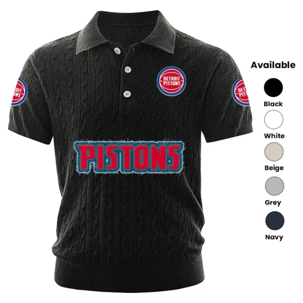 Detroit Pistons Men’s Polo Shirt Knitted 2027 Limited