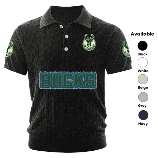 Milwaukee Bucks Men’s Polo Shirt Knitted 2027 Limited