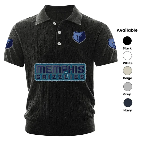 Memphis Grizzlies Men’s Polo Shirt Knitted 2027 Limited