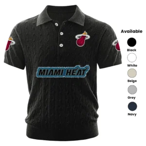 Miami Heat Men’s Polo Shirt Knitted 2027 Limited
