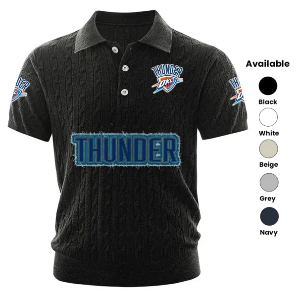 Oklahoma City Thunder Men’s Polo Shirt Knitted 2027 Limited
