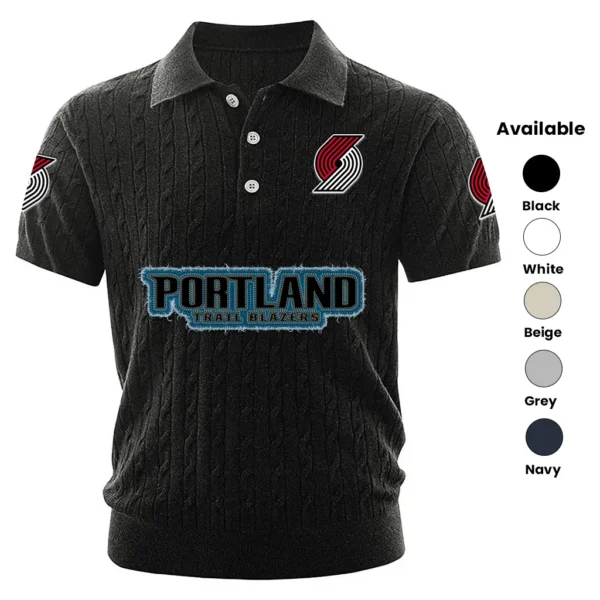Portland Trail Blazers Men’s Polo Shirt Knitted 2027 Limited