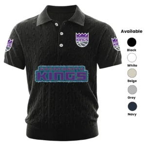 Sacramento Kings Men’s Polo Shirt Knitted 2027 Limited
