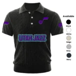 Utah Jazz Men’s Polo Shirt Knitted 2027 Limited