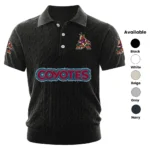 Arizona Coyotes Men’s Knitted Short Sleeve Polo Shirt