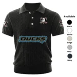 Anaheim Ducks Men’s Knitted Short Sleeve Polo Shirt