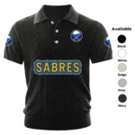 Buffalo Sabres Men’s Knitted Short Sleeve Polo Shirt