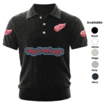 Detroit Red Wings Men’s Knitted Short Sleeve Polo Shirt