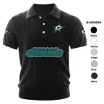 Dallas Stars Men’s Knitted Short Sleeve Polo Shirt