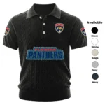 Florida Panthers Men’s Knitted Short Sleeve Polo Shirt