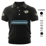 Nashville Predators Men’s Knitted Short Sleeve Polo Shirt