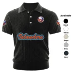 New York Islanders Men’s Knitted Short Sleeve Polo Shirt