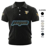 Pittsburgh Penguins Men’s Knitted Short Sleeve Polo Shirt